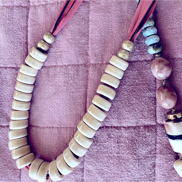 Six Anthropologie Big Bead Statement necklaces - Picture 6 of 9